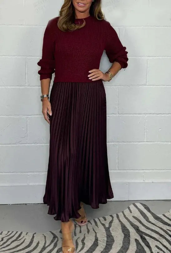 Graciela | Knit-Pleat Dress