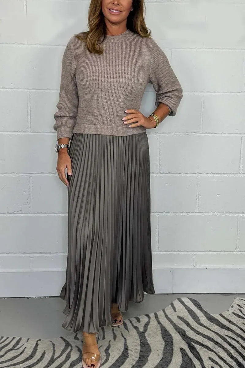 Graciela | Knit-Pleat Dress