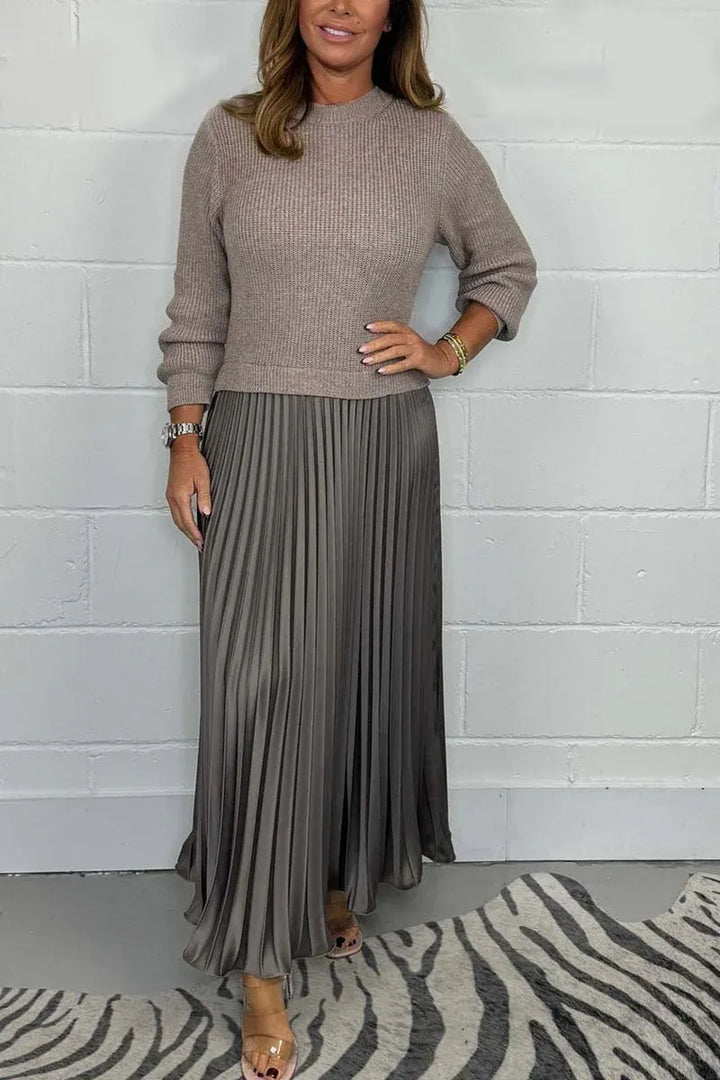 Graciela | Knit-Pleat Dress