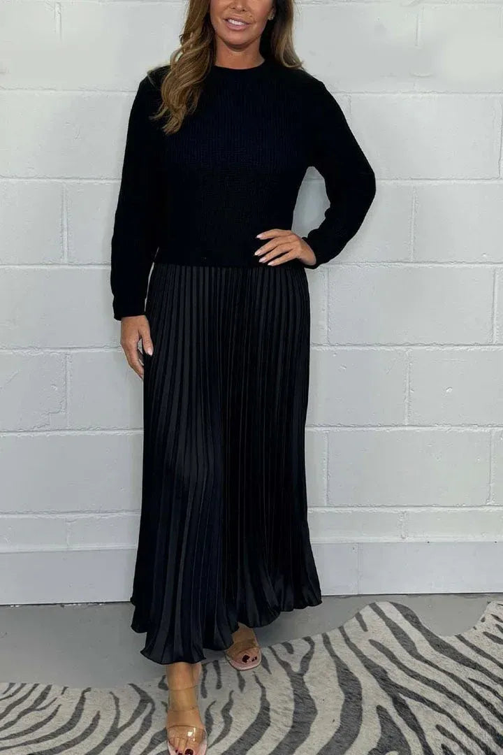 Graciela | Knit-Pleat Dress