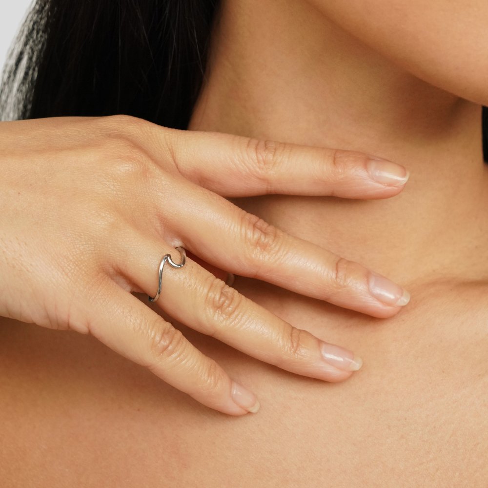 Sienna Silver Wave Ring