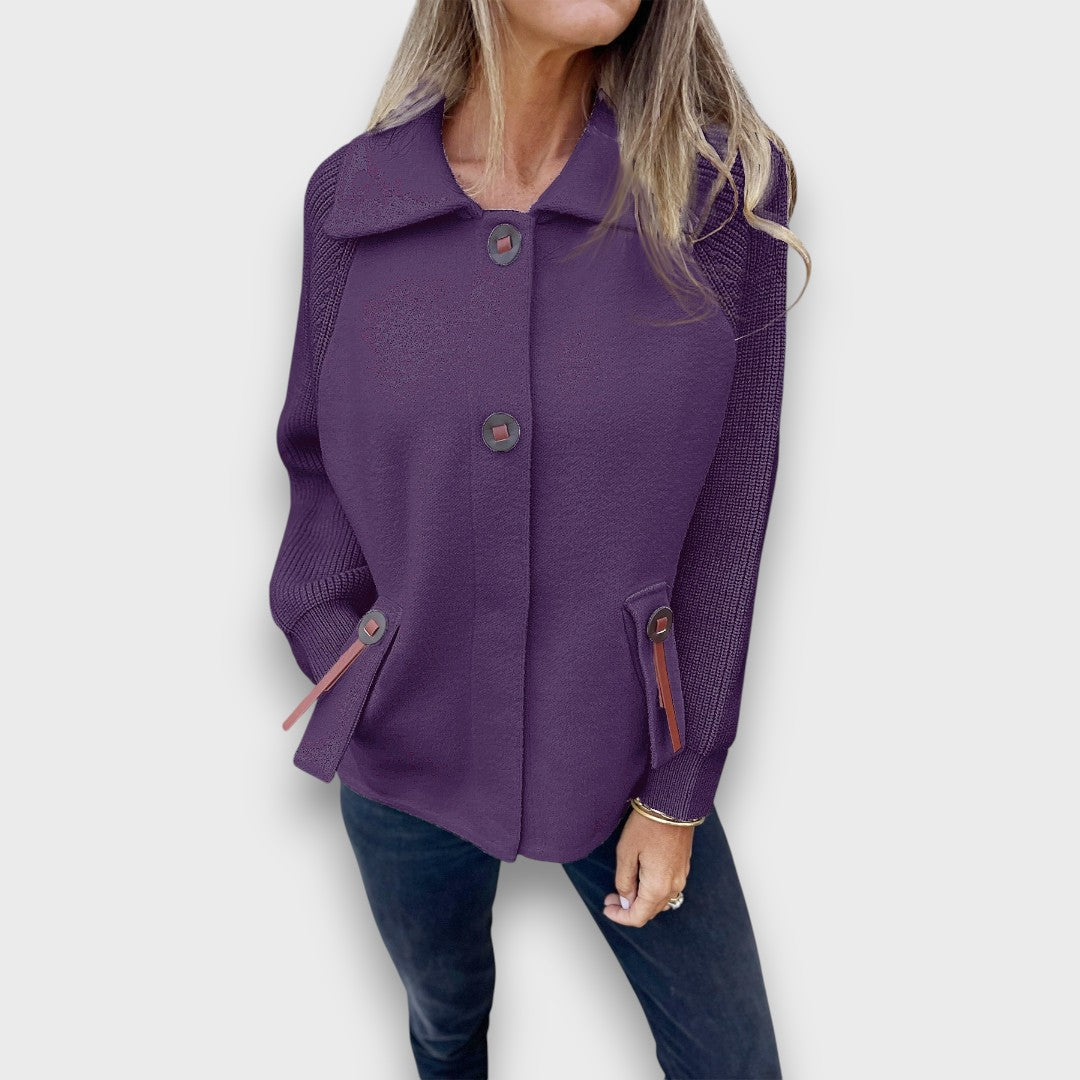 Elowen | Contrast Sleeve Jacket
