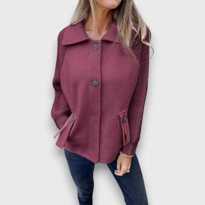 Elowen | Contrast Sleeve Jacket