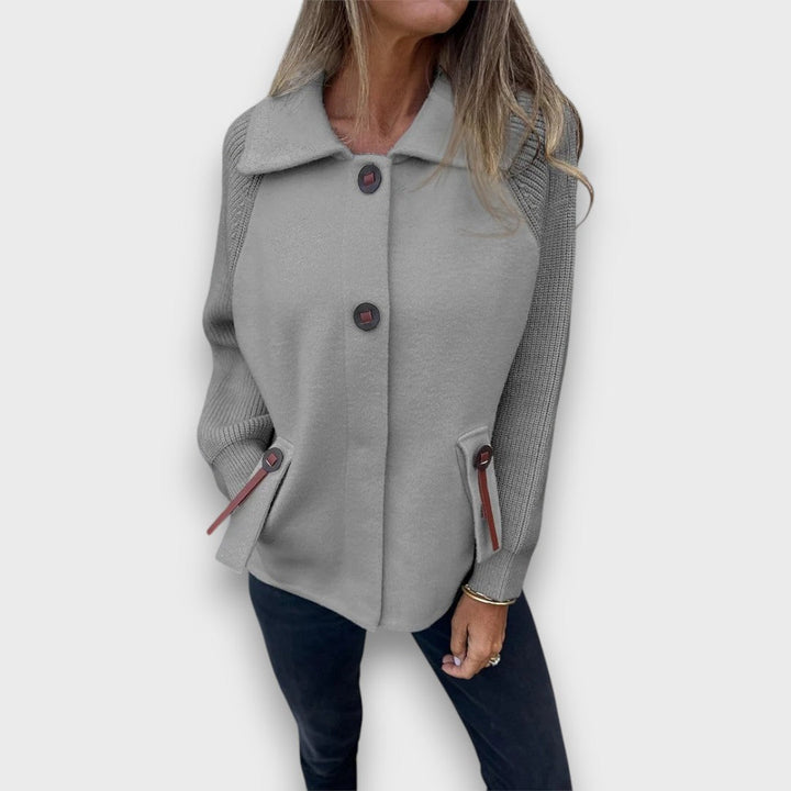 Elowen | Contrast Sleeve Jacket