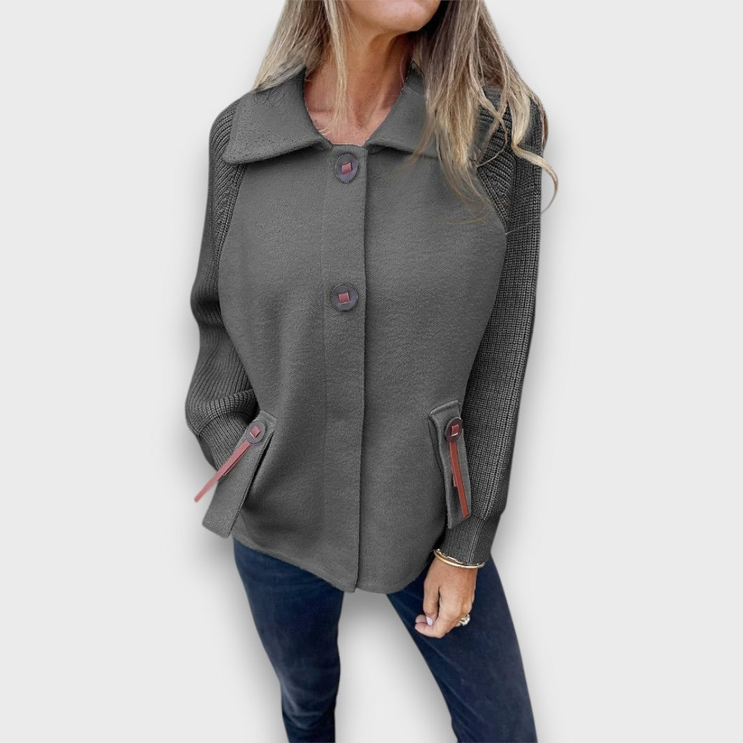 Elowen | Contrast Sleeve Jacket