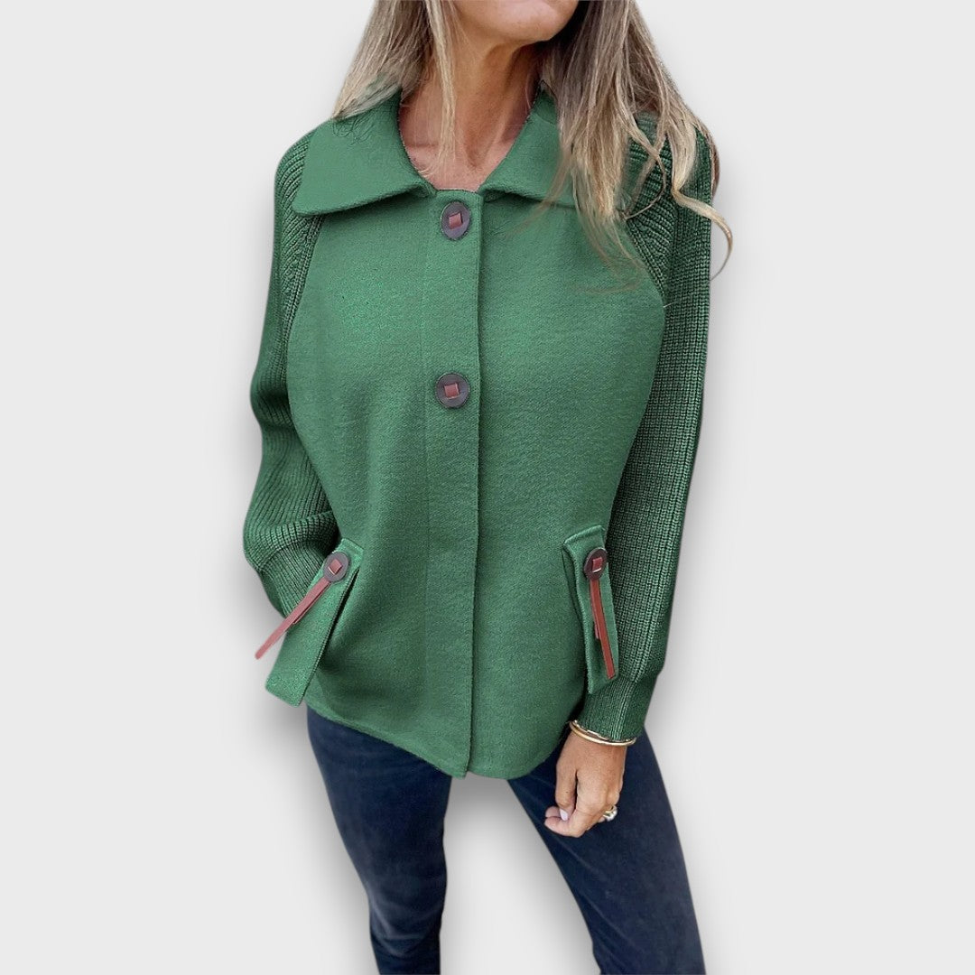 Elowen | Contrast Sleeve Jacket