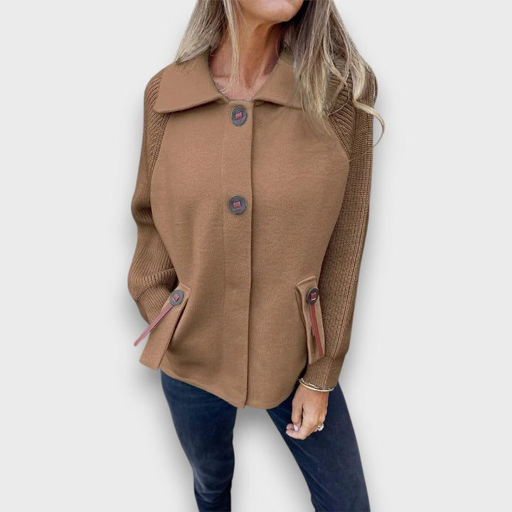 Elowen | Contrast Sleeve Jacket