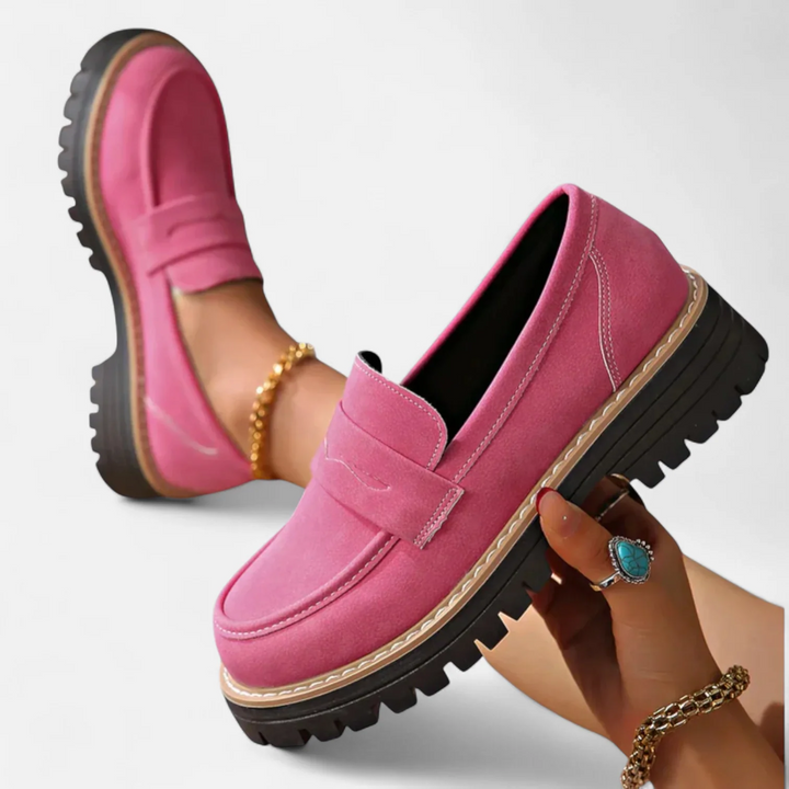 Alise | Faux Suede Moccasins