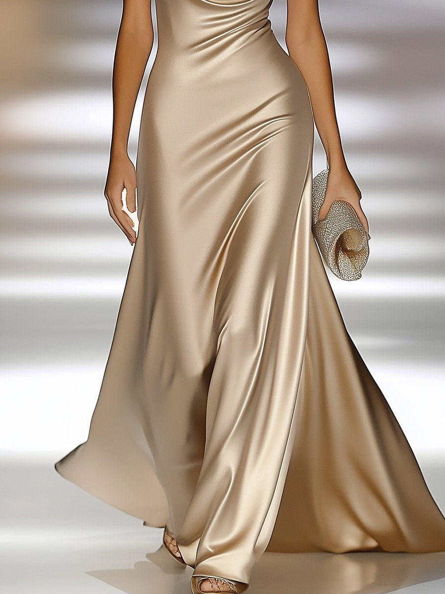 Tara | Satin Maxi Dress