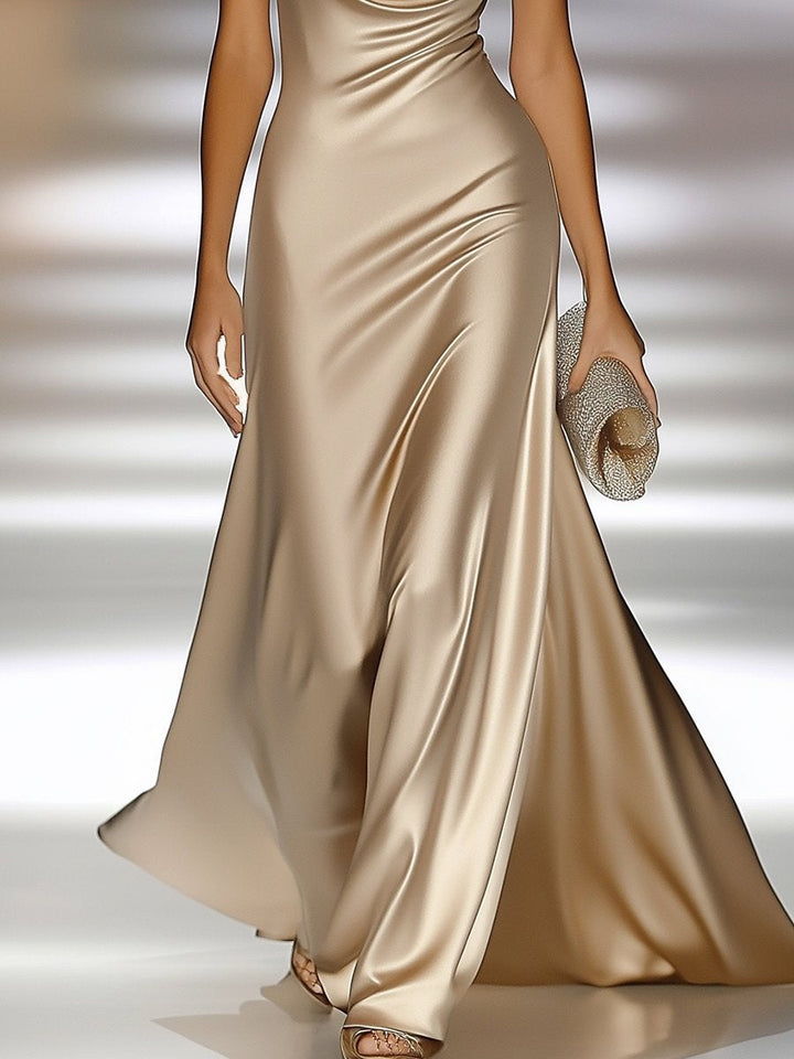 Tara | Satin Maxi Dress