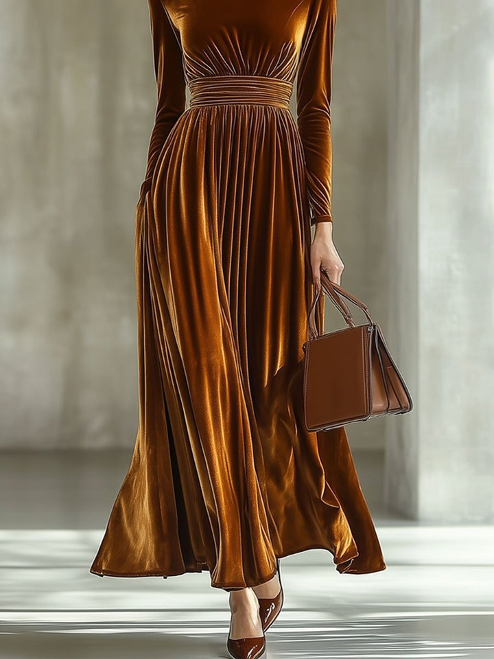 Hailey | Maxi Mid-high Neck Dress