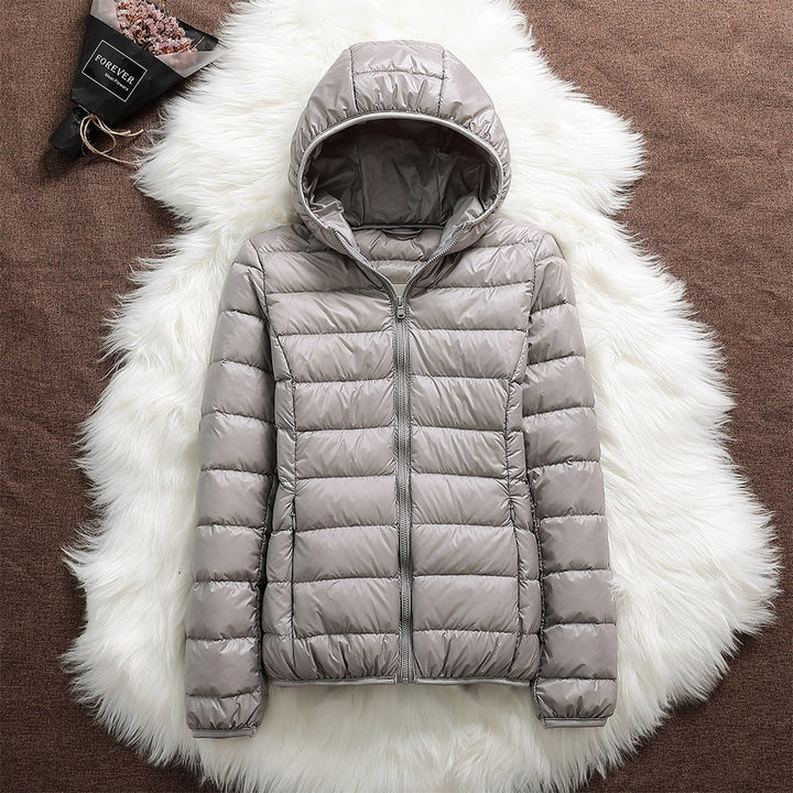 Helene | Jacket in white duck feathers