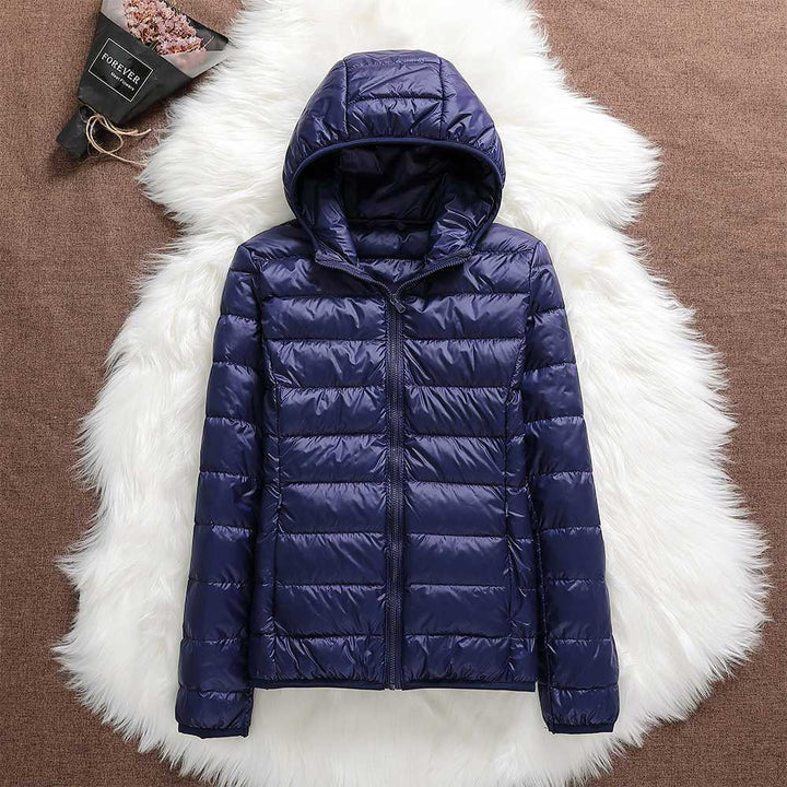 Helene | Jacket in white duck feathers