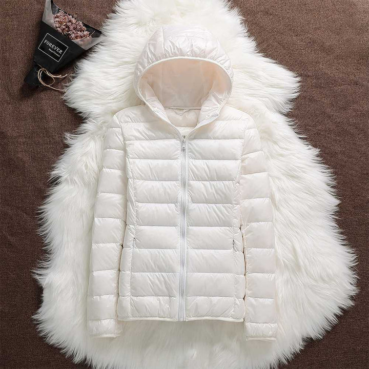 Helene | Jacket in white duck feathers
