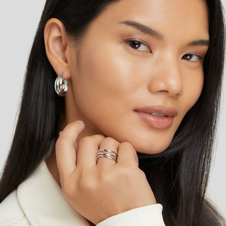 Elowen Layered Silver Ring