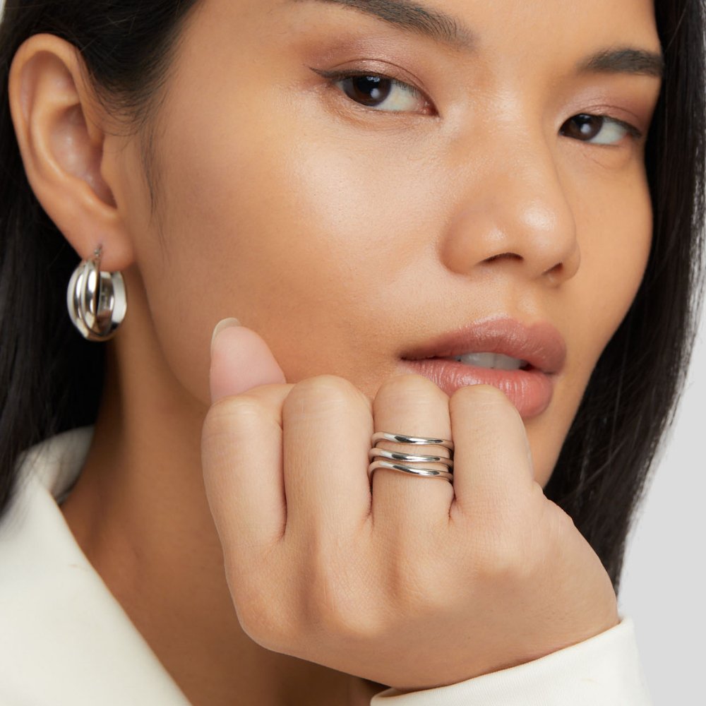 Elowen Layered Silver Ring