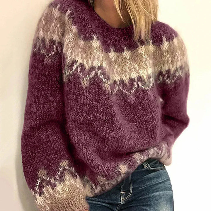 Viola | Jacquard Mohair Sweater for Special Occasions