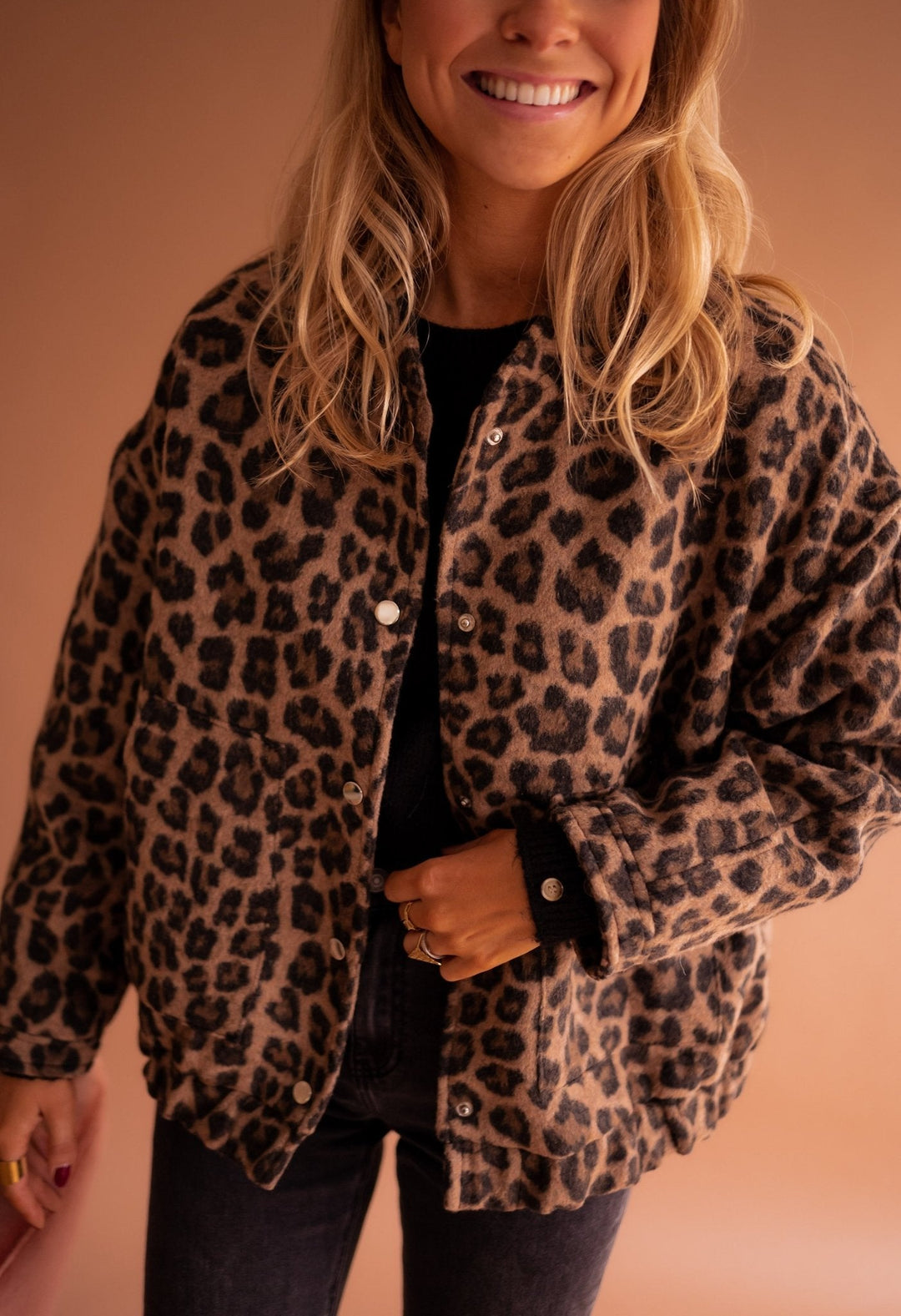 Zara | Trendy Jacket with Leopard Print