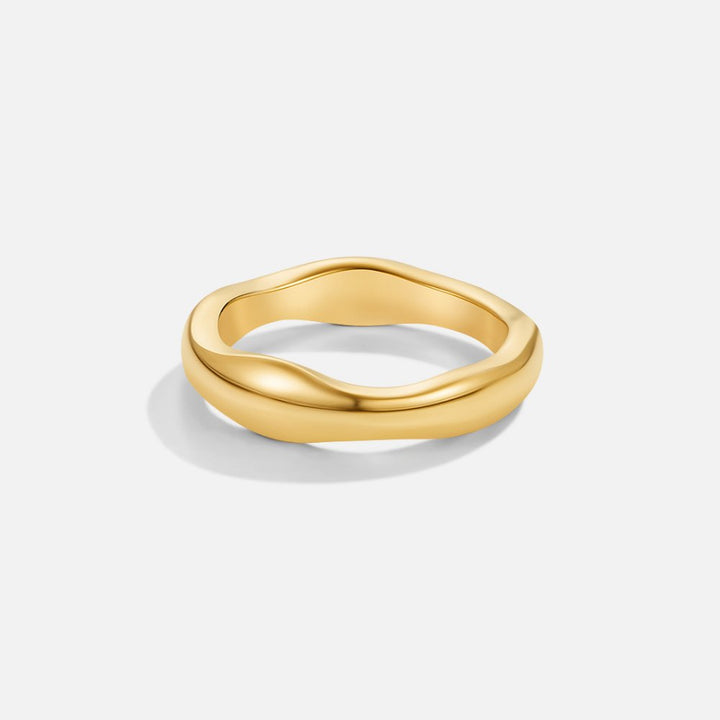 Elvina | Wave Ring Set
