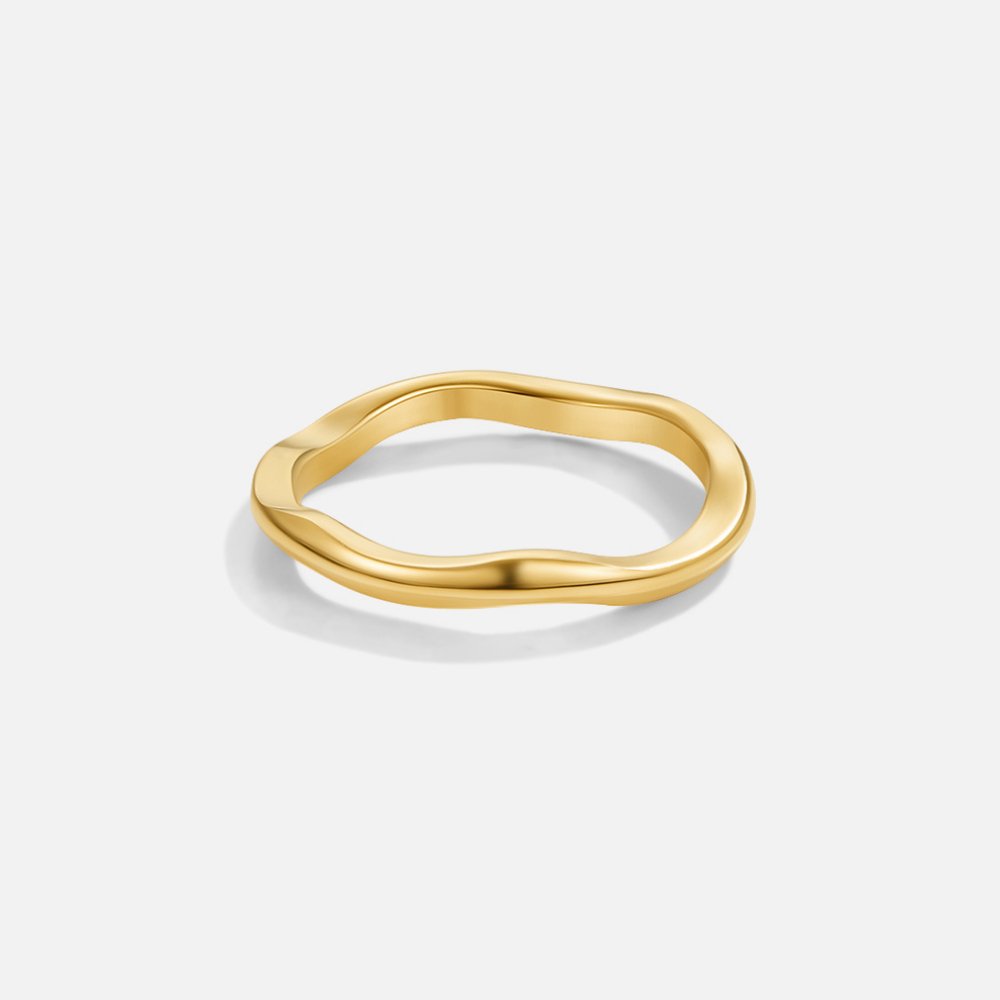 Elvina | Wave Ring Set