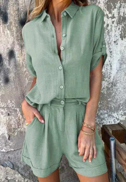 Lia | Linen Comfy Set