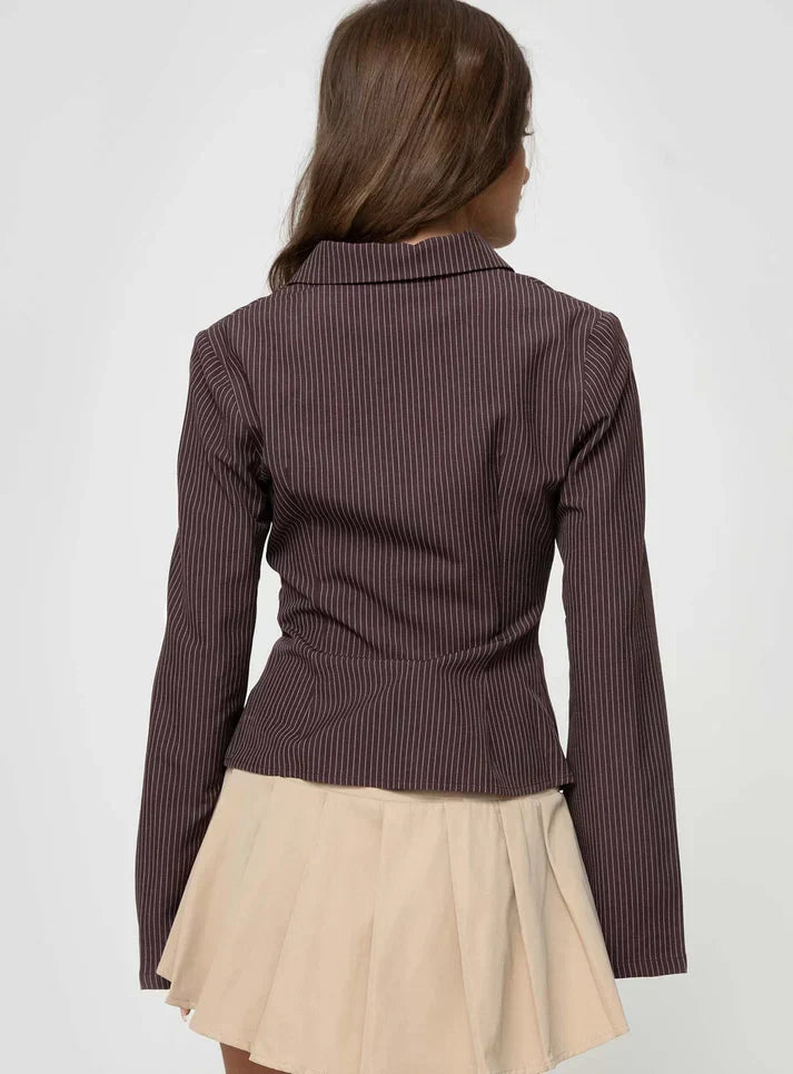 Julietta | Retro Style Top with Button Placket