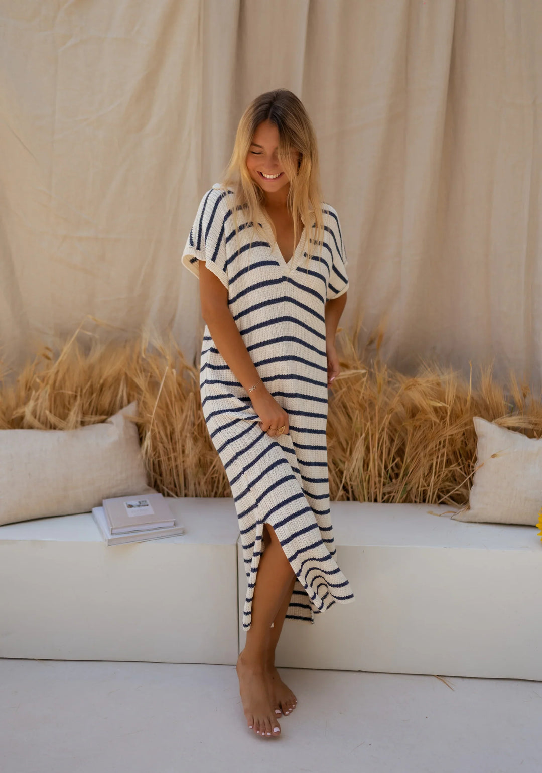 Steffy | Coastal Stripe Dress