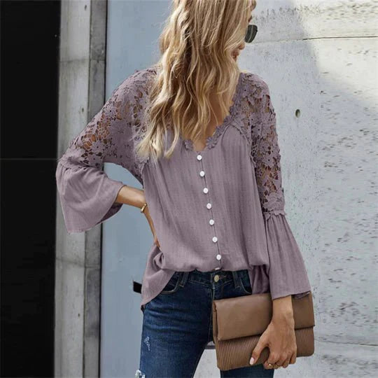 Lily| Floral Lace Blouse