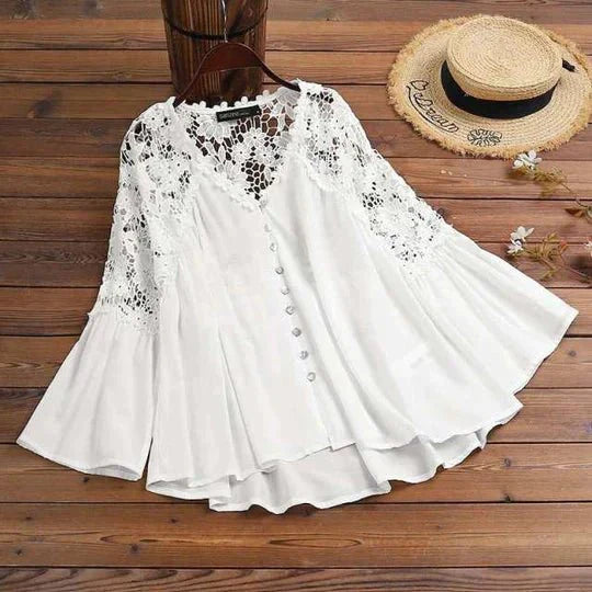 Lily| Floral Lace Blouse