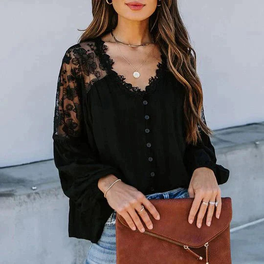 Lily| Floral Lace Blouse