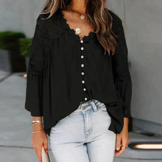 Lily| Floral Lace Blouse