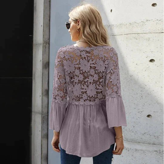 Lily| Floral Lace Blouse