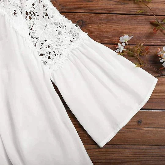 Lily| Floral Lace Blouse