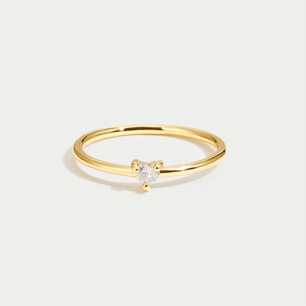 Crystal Heart Ring of Love