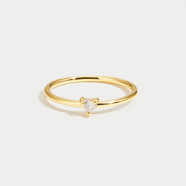 Crystal Heart Ring of Love