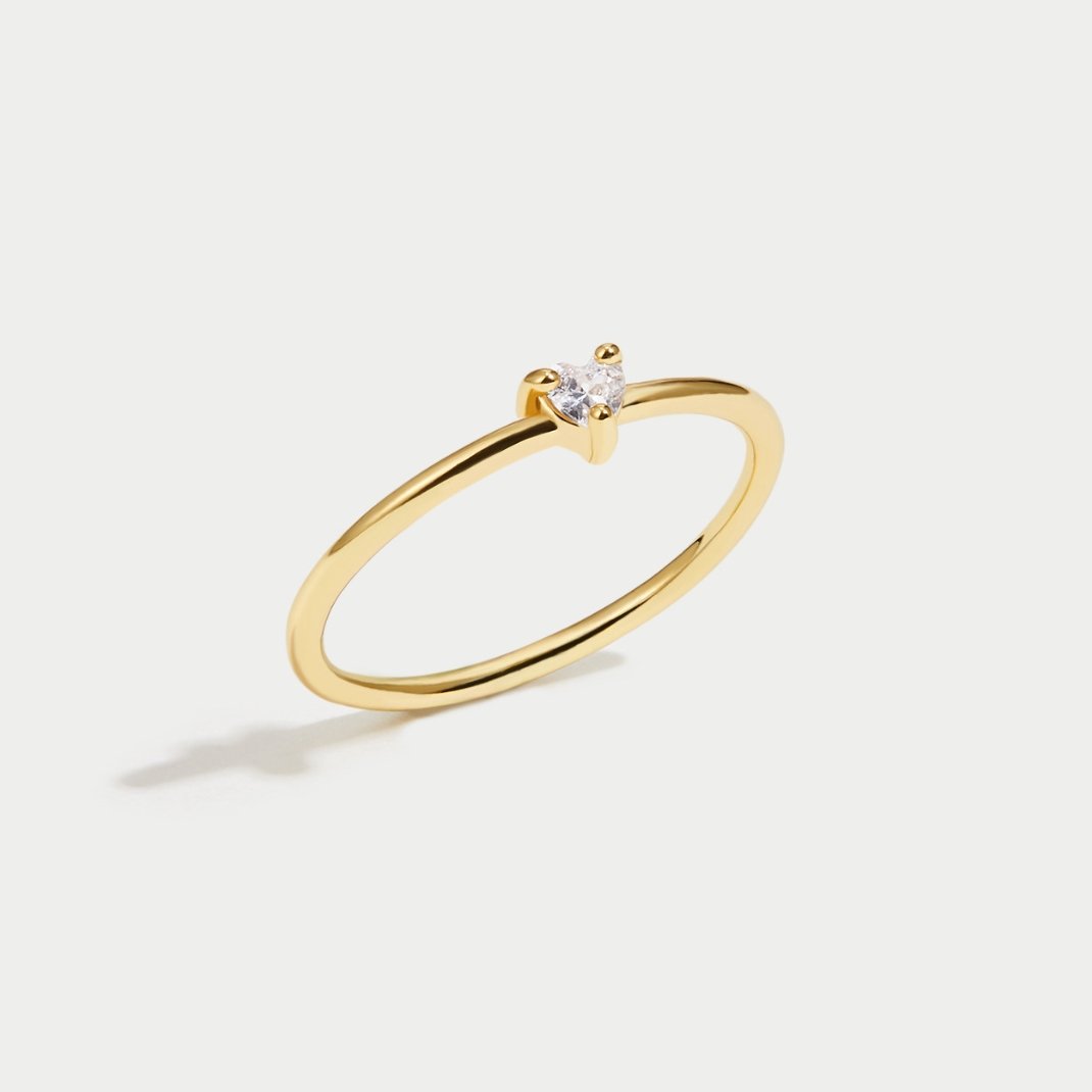 Crystal Heart Ring of Love