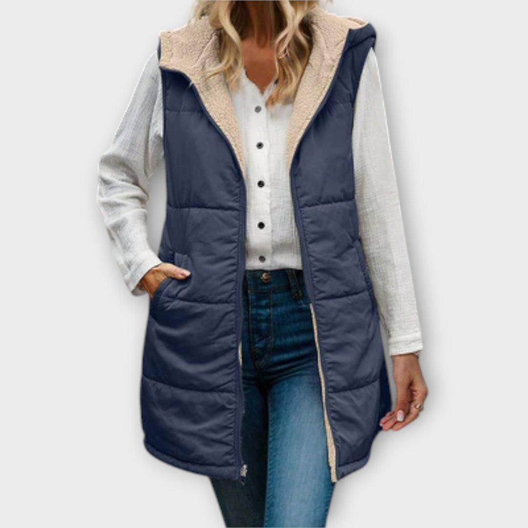 Elena | Reversible Insulated Puffer Vest