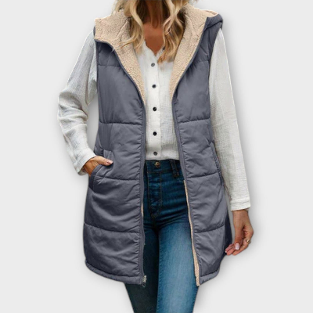 Elena | Reversible Insulated Puffer Vest