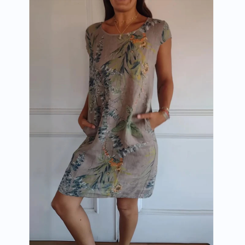 Sandy | Dress with round neck