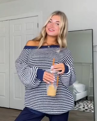 Stacey | Laid-Back Striped Sweater